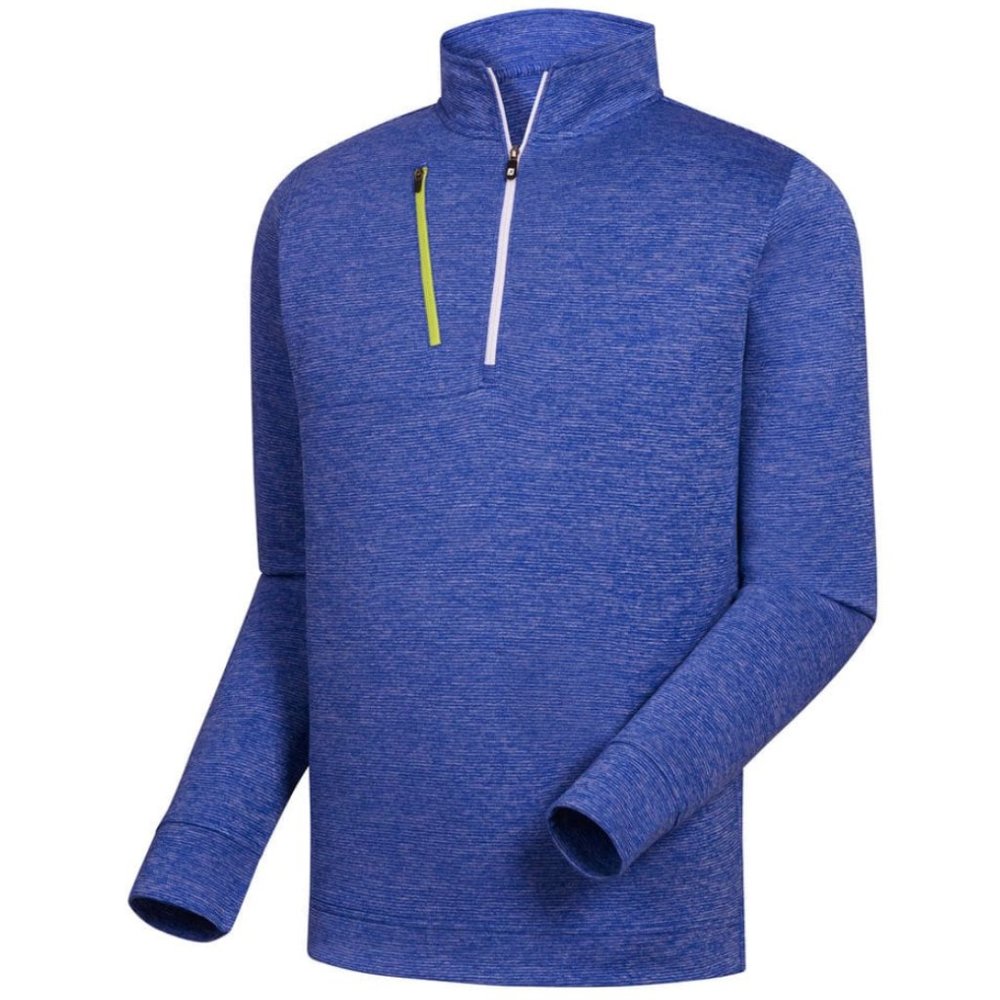 FootJoy Men's Pull Over w/ Zipper (M/Blue)